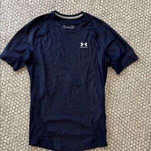 Under Armour Men's HeatGear Compression T-Shirt Size Large Navy